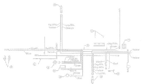 Electrical Single Cylinder Briggsandstratton Diagram and Parts List for 13AM675G000 2002 Yard Machines Lawn Tractor